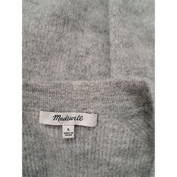 Madewell Womens Small Dolman Sleeve SOFT Alpaca Wool Gray Sweater - Picture 6 of 8